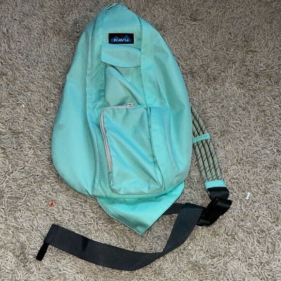 KAVU Women's Rope Bag Backpack Turquoise - Picture 1 of 16